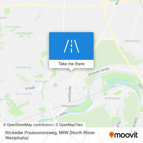 Wickeder Prozessionsweg map