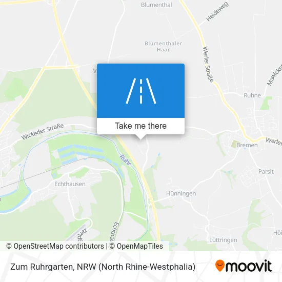 Карта Zum Ruhrgarten