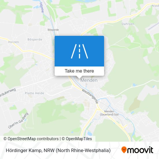 Hördinger Kamp map