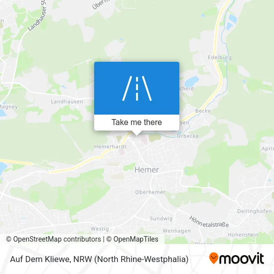 Карта Auf Dem Kliewe