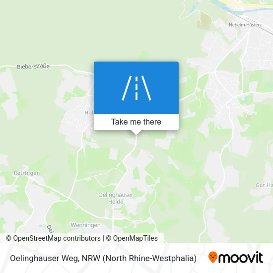 Карта Oelinghauser Weg