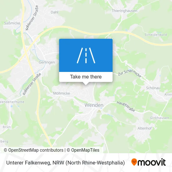 Unterer Falkenweg map