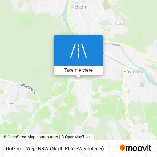 Holzener Weg map
