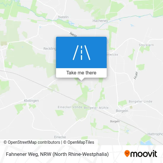 Fahnener Weg map