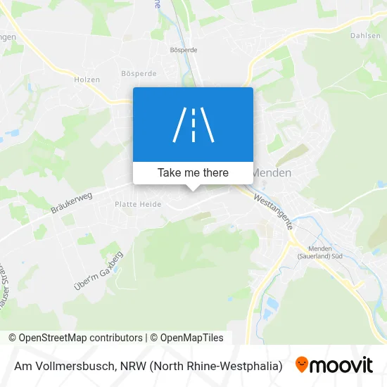 Am Vollmersbusch map
