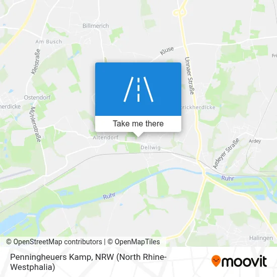 Penningheuers Kamp map