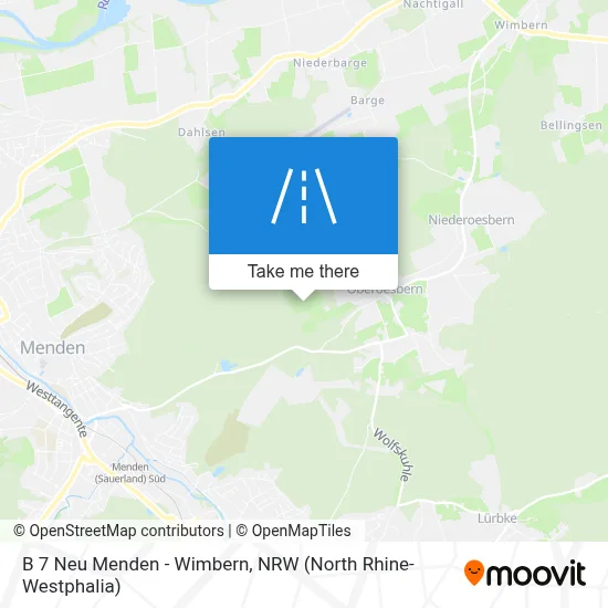 B 7 Neu Menden - Wimbern map