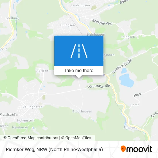 Riemker Weg map