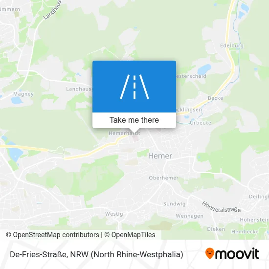 De-Fries-Straße map