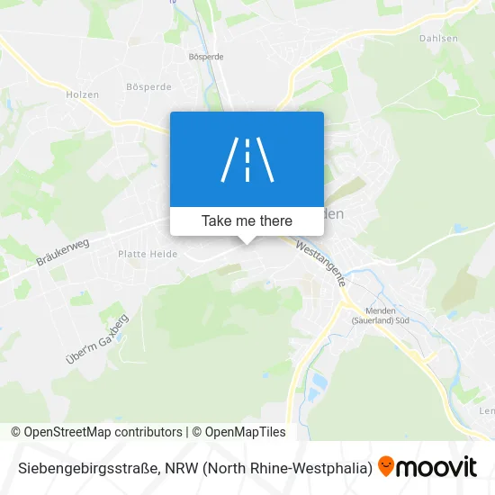 Карта Siebengebirgsstraße