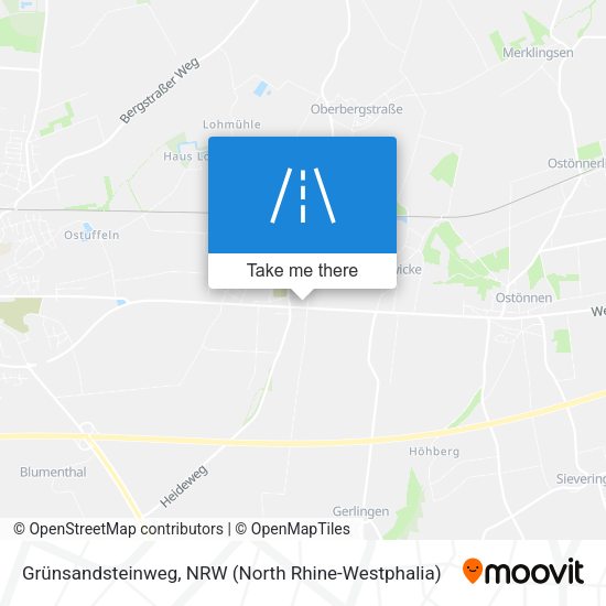 Grünsandsteinweg map