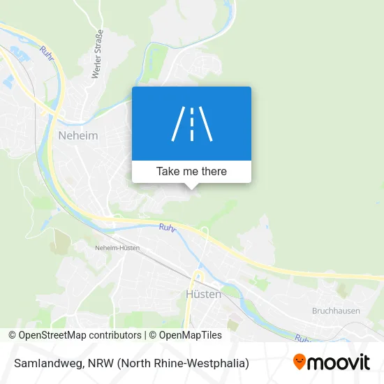 Карта Samlandweg