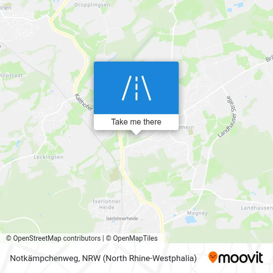 Notkämpchenweg map