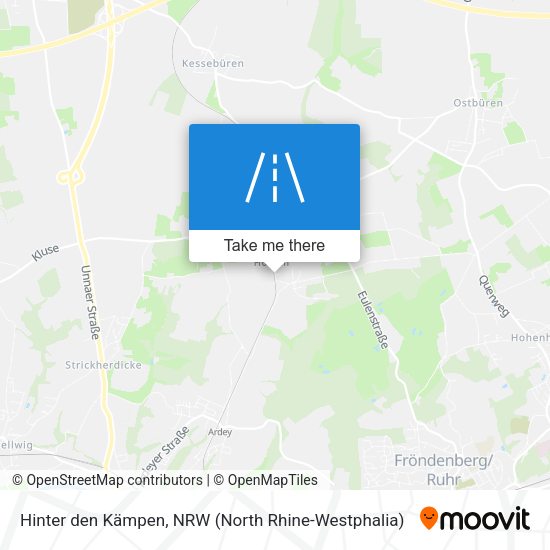 Hinter den Kämpen map