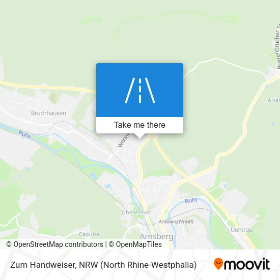 Карта Zum Handweiser