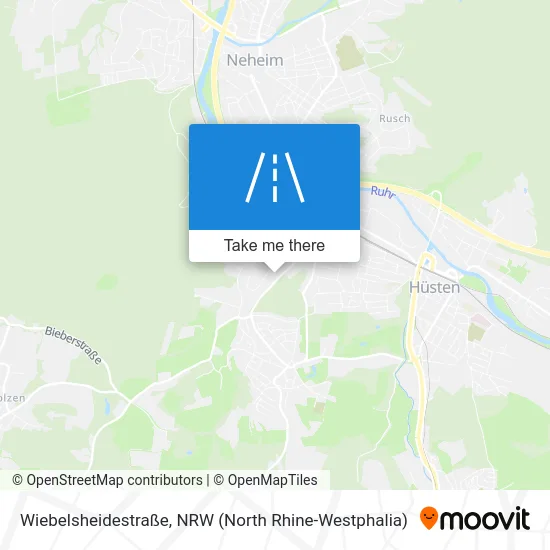 Карта Wiebelsheidestraße