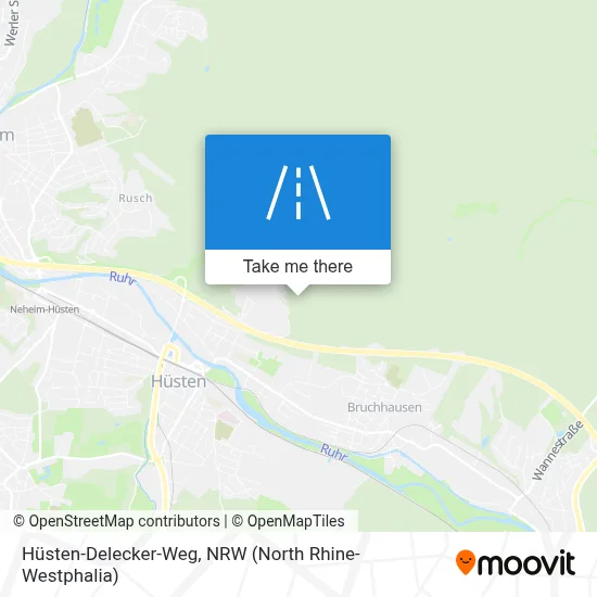 Hüsten-Delecker-Weg map