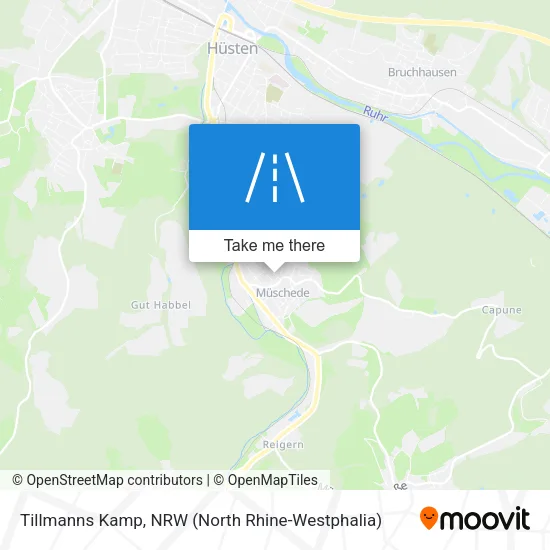 Tillmanns Kamp map