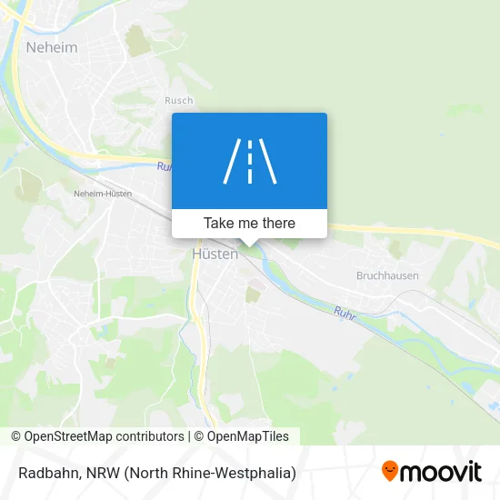 Карта Radbahn