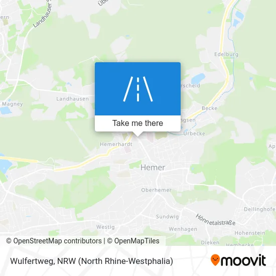 Wulfertweg map