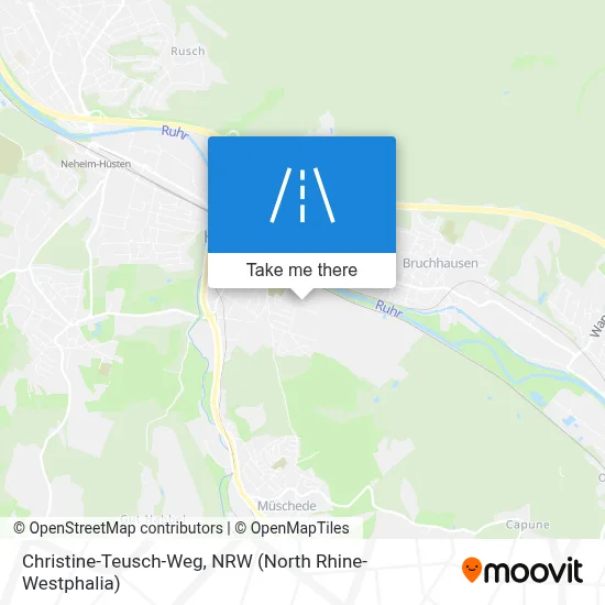 Christine-Teusch-Weg map