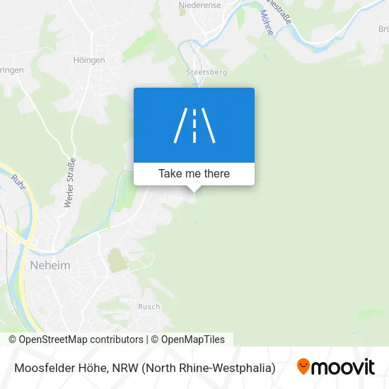 Карта Moosfelder Höhe