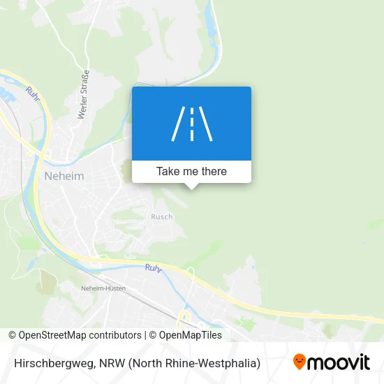 Hirschbergweg map