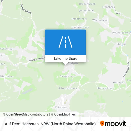 Карта Auf Dem Höchsten