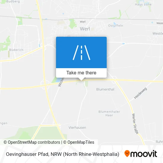 Карта Oevinghauser Pfad