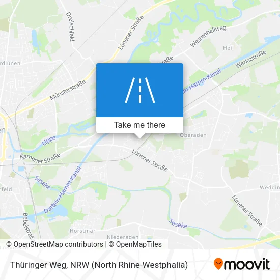 Карта Thüringer Weg