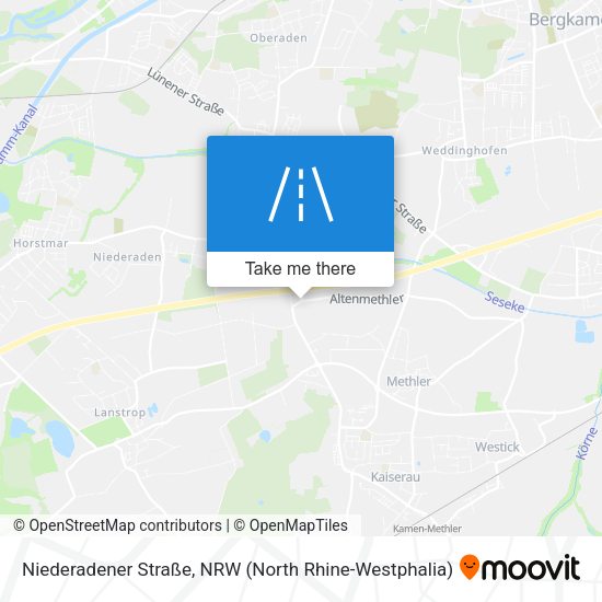 Niederadener Straße map