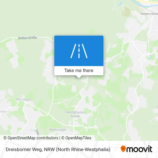 Dreisborner Weg map