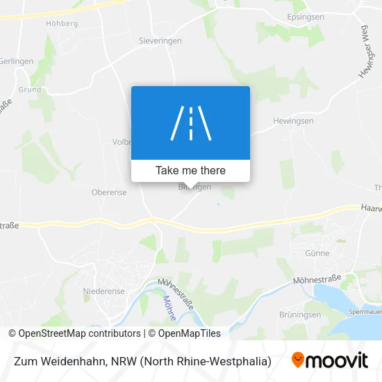Карта Zum Weidenhahn