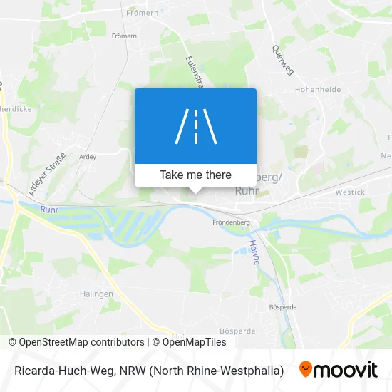 Ricarda-Huch-Weg map