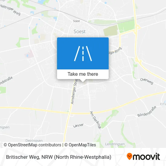 Britischer Weg map