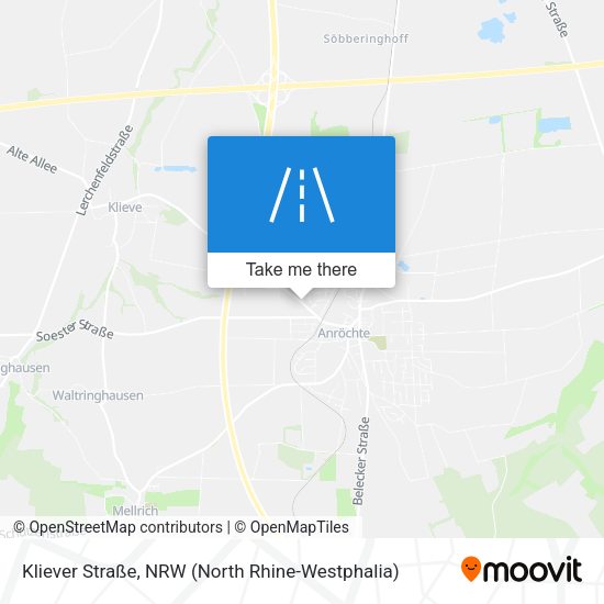 Kliever Straße map