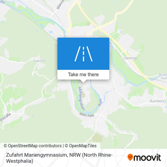 Zufahrt Mariengymnasium map