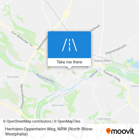 Hermann-Oppenheim-Weg map