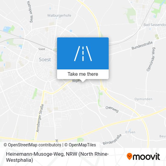 Heinemann-Musoge-Weg map