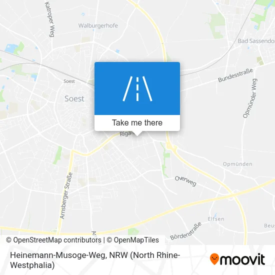 Карта Heinemann-Musoge-Weg