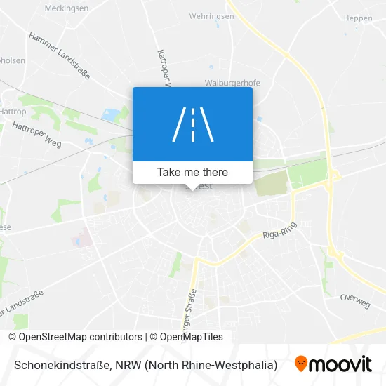 Карта Schonekindstraße