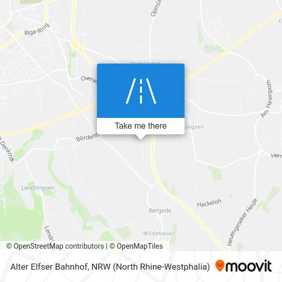 Alter Elfser Bahnhof map