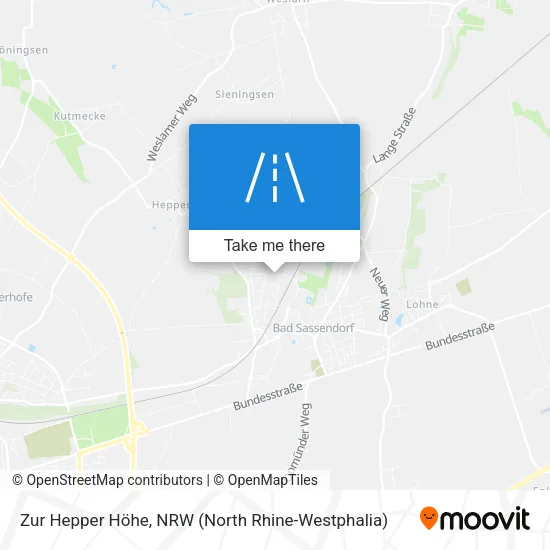 Карта Zur Hepper Höhe