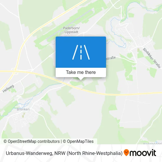 Urbanus-Wanderweg map