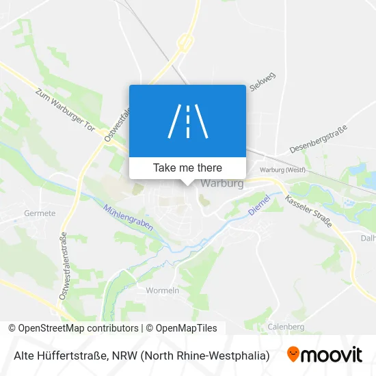 Карта Alte Hüffertstraße