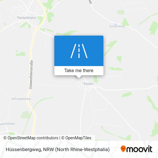 Hüssenbergweg map