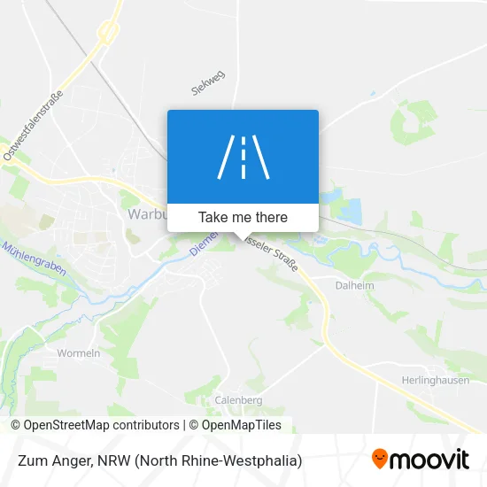 Карта Zum Anger