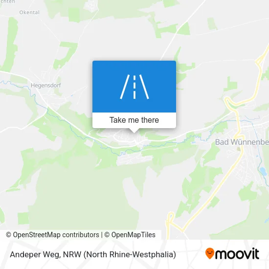 Карта Andeper Weg