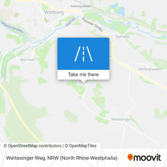 Wettesinger Weg map