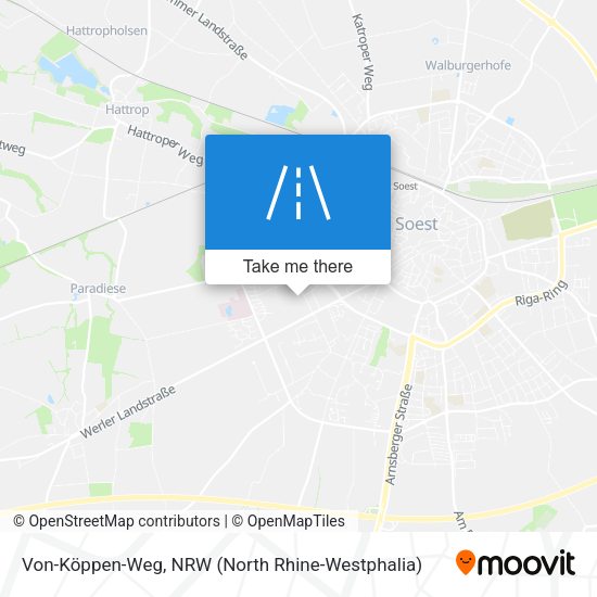 Von-Köppen-Weg map